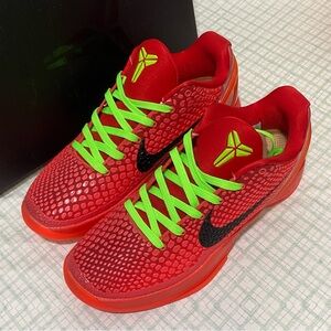 Authentic Nike Men’s Kobe 6 Red Sneakers
